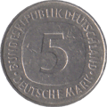 5 Mark 1977 Value side Deutschland BRD 