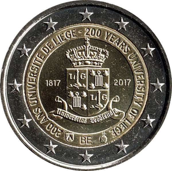 Picture side: 2 Euro memorial coin 2017 Belgium 