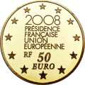 Value side: 50 Euro 2008 France 