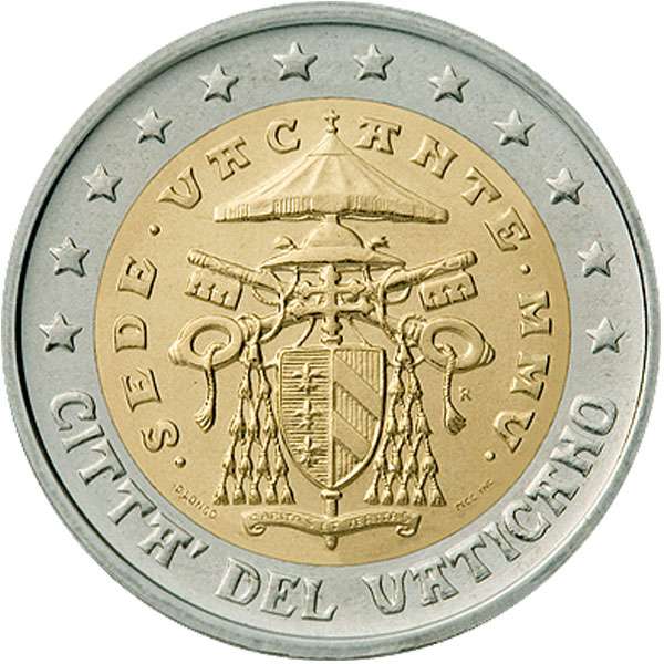 Bildseite: 2 Euro 2005 Vatikanstadt 