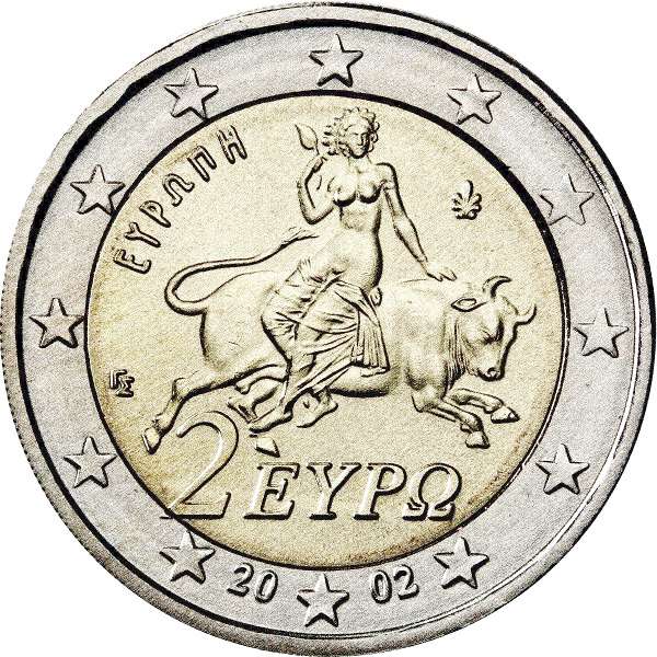 Bildseite: 2 Euro 2002 Griechenland 