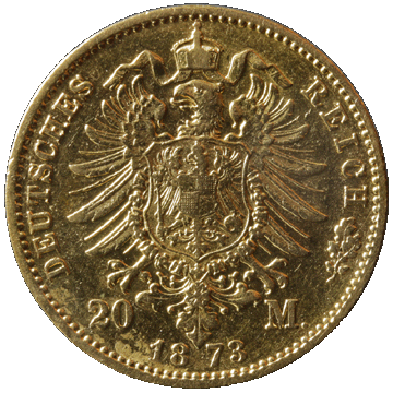 Kaiserreich Münze 20 Mark 1878 Gold Kaiserreich Münze 20 Mark 1878 Gold