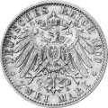 Deutschland Kaiserreich Oldenburg 2 Mark 1900 Wertseite Münze anzeigen 2 Mark 1900 Wertseite Deutschland Kaiserreich
