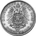 Deutschland Kaiserreich Reuss ältere Linie Greiz 2 Mark 1877 Wertseite Münze anzeigen 2 Mark 1877 Wertseite Deutschland Kaiserreich