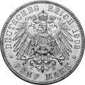 Deutschland Kaiserreich Sachsen 5 Mark 1891 Wertseite Münze anzeigen 5 Mark 1891 Wertseite Deutschland Kaiserreich