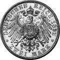 Deutschland Kaiserreich Württemberg 2 Mark 1892 Wertseite Münze anzeigen 2 Mark 1892 Wertseite Deutschland Kaiserreich