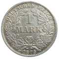 German Empire Central 1 Mark 1875 Value side show coin 1 Mark 1875 Value side German Empire