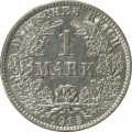 German Empire Central 1 Mark 1915 Value side show coin 1 Mark 1915 Value side German Empire