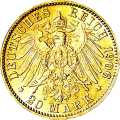 Deutschland Kaiserreich Bremen 20 Mark 1906 Wertseite Münze anzeigen 20 Mark 1906 Wertseite Deutschland Kaiserreich