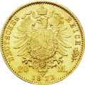 Deutschland Kaiserreich Hessen 20 Mark 1873 Wertseite Münze anzeigen 20 Mark 1873 Wertseite Deutschland Kaiserreich