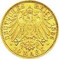 Deutschland Kaiserreich Hessen 10 Mark 1896 Wertseite Münze anzeigen 10 Mark 1896 Wertseite Deutschland Kaiserreich