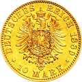 Deutschland Kaiserreich Preußen 10 Mark 1889 Wertseite Münze anzeigen 10 Mark 1889 Wertseite Deutschland Kaiserreich