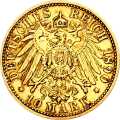 Deutschland Kaiserreich Preußen 10 Mark 1899 Wertseite Münze anzeigen 10 Mark 1899 Wertseite Deutschland Kaiserreich
