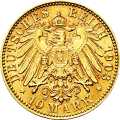 Deutschland Kaiserreich Sachsen 10 Mark 1903 Wertseite Münze anzeigen 10 Mark 1903 Wertseite Deutschland Kaiserreich