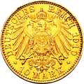 Deutschland Kaiserreich Sachsen 10 Mark 1905 Wertseite Münze anzeigen 10 Mark 1905 Wertseite Deutschland Kaiserreich