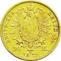 Deutschland Kaiserreich Sachsen-Meiningen 20 Mark 1872 Wertseite Münze anzeigen 20 Mark 1872 Wertseite Deutschland Kaiserreich