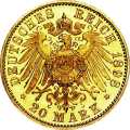 Deutschland Kaiserreich Schaumburg-Lippe 20 Mark 1898 Wertseite Münze anzeigen 20 Mark 1898 Wertseite Deutschland Kaiserreich