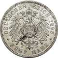 Deutschland KRGM Anhalt 5 Mark 1896 Wertseite Münze anzeigen 5 Mark 1896 Wertseite Deutschland KRGM
