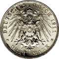 Deutschland KRGM Bayern 3 Mark 1911 Wertseite Münze anzeigen 3 Mark 1911 Wertseite Deutschland KRGM