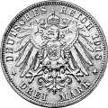 Deutschland KRGM Bayern 3 Mark 1918 Wertseite Münze anzeigen 3 Mark 1918 Wertseite Deutschland KRGM
