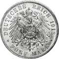 Deutschland KRGM Preußen 5 Mark 1913 Wertseite Münze anzeigen 5 Mark 1913 Wertseite Deutschland KRGM