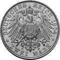 Deutschland KRGM Sachsen 2 Mark 1904 Wertseite Münze anzeigen 2 Mark 1904 Wertseite Deutschland KRGM