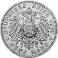 Deutschland KRGM Sachsen 5 Mark 1909 Wertseite Münze anzeigen 5 Mark 1909 Wertseite Deutschland KRGM