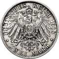 Deutschland KRGM Sachsen-Weimar-Eisenach 2 Mark 1908 Wertseite Münze anzeigen 2 Mark 1908 Wertseite Deutschland KRGM