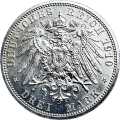 Deutschland KRGM Sachsen-Weimar-Eisenach 3 Mark 1910 Wertseite Münze anzeigen 3 Mark 1910 Wertseite Deutschland KRGM