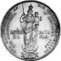 2 Gulden 1855 Value side Germany German States