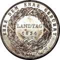 1 Geschichtsthaler 1834 Value side Germany German States