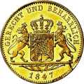 1 Dukat 1847 Value side Germany German States