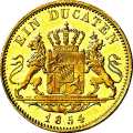 1 Dukat 1849 Value side Germany German States