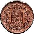1 Pfennig 1865 Picture side Germany German States