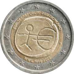 2 Euro Sondermünze: 10 Jahre Euro Bargeld