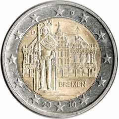 Bildseite: 2 Euro Sondermünze 2010 Deutschland 