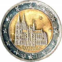 Bildseite: 2 Euro Sondermünze 2011 Deutschland 