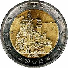 Bildseite: 2 Euro Sondermünze 2012 Deutschland 