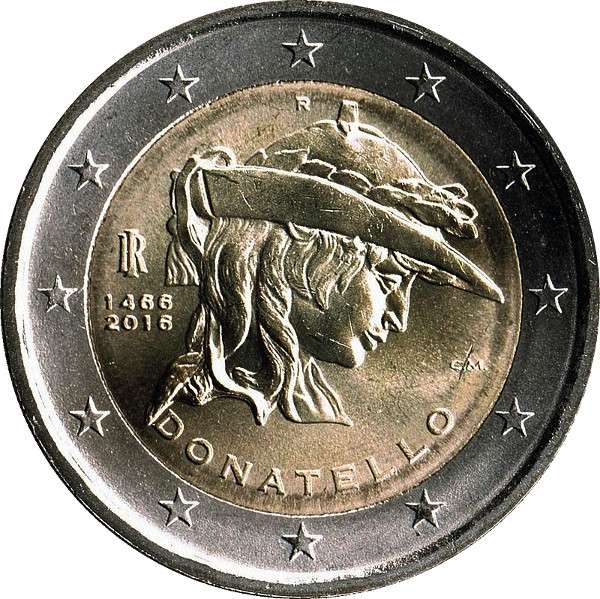 Picture side: 2 Euro memorial coin 2016 Italy 