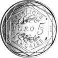 Value side: 5 Euro 2013 France 