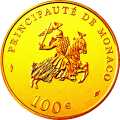 Wertseite: 100 Euro 2003 Monaco 
