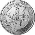 5 Euro 2011 Belgien Wertseite Münze anzeigen Wertseite: 5 Euro 2011 Belgien