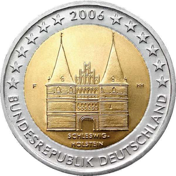 Picture side: 2 Euro memorial coin 2006 Germany 