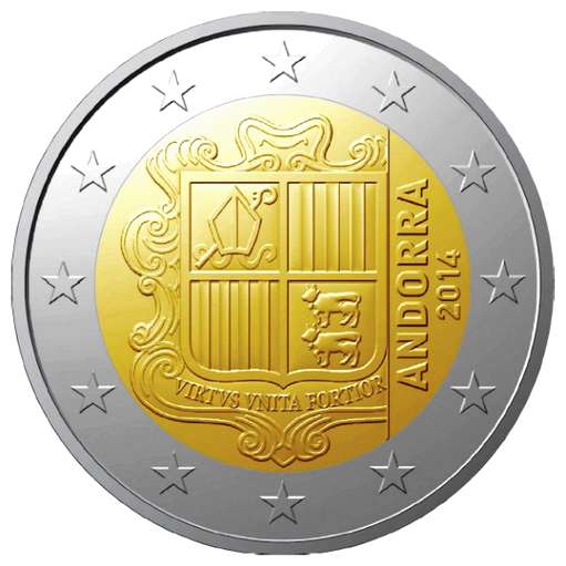 Picture side: 2 Euro 2014 Andorra 