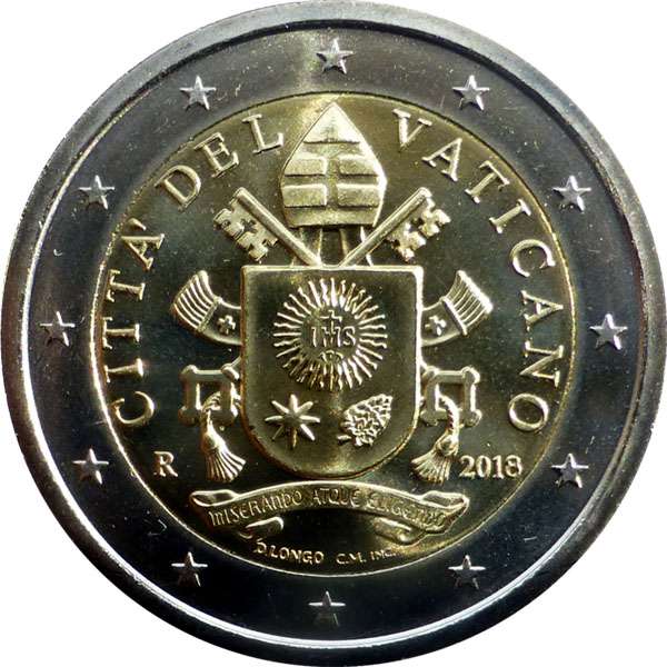 Picture side: 2 Euro 2017 City of Vatican 