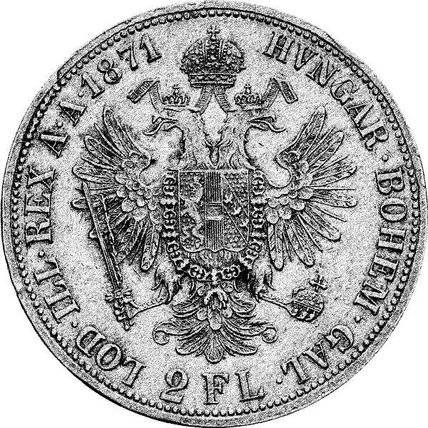 Österreich Doppelmonarchie 1 Florin 1867 Wertseite 1 Florin 1867 Wertseite Österreich Doppelmonarchie