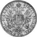 Austria Dual Monarchy 1 Florin 1872 Value side show coin 1 Florin 1872 Value side Austria Dual Monarchy