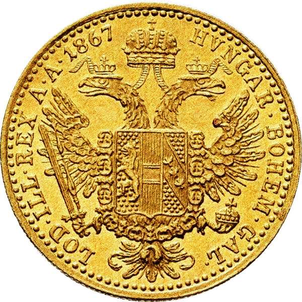 Österreich Doppelmonarchie 1 Dukat 1867 Wertseite 1 Dukat 1867 Wertseite Österreich Doppelmonarchie